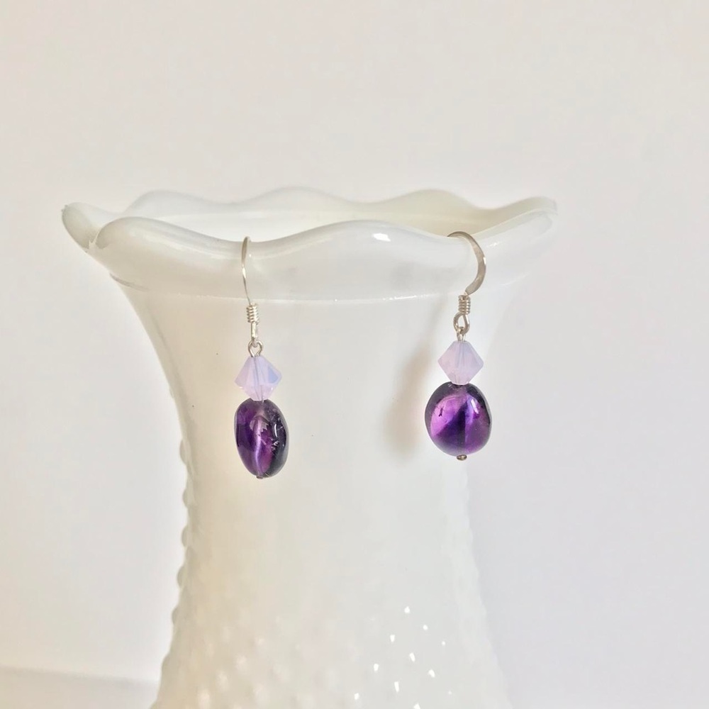 Amethyst Drop Earrings
